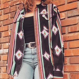 Vintage Wrangler Button Up